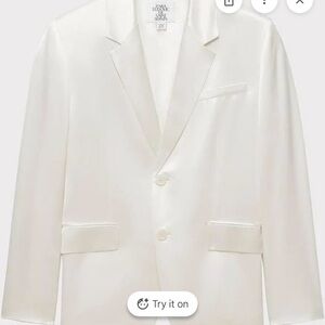 Zara Elegant White Blazer